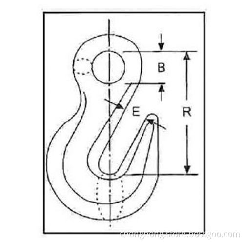Eye Hook with Latches and 1/4 to 3/4-inch Size, Made of Carbon Steel, Alloy Steel or Stainless Steel